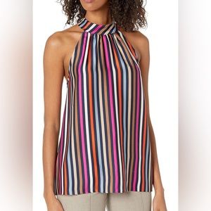 Trina Turk high neck sleeveless blouse 💕 gorgeous 💕